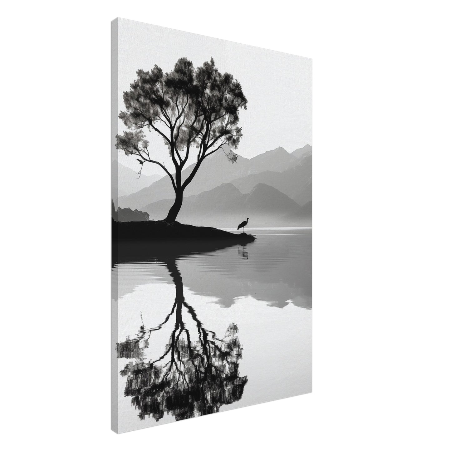 Reflexionen der Einsamkeit Leinwand 60x90 cm - Pixara