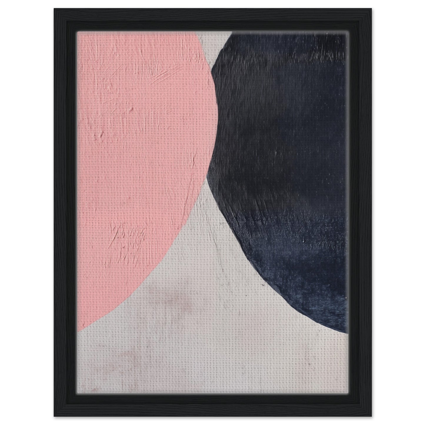 Farben der Ruhe | Gerahmte Leinwand Schwarzer Rahmen 30x40 cm - Pixara