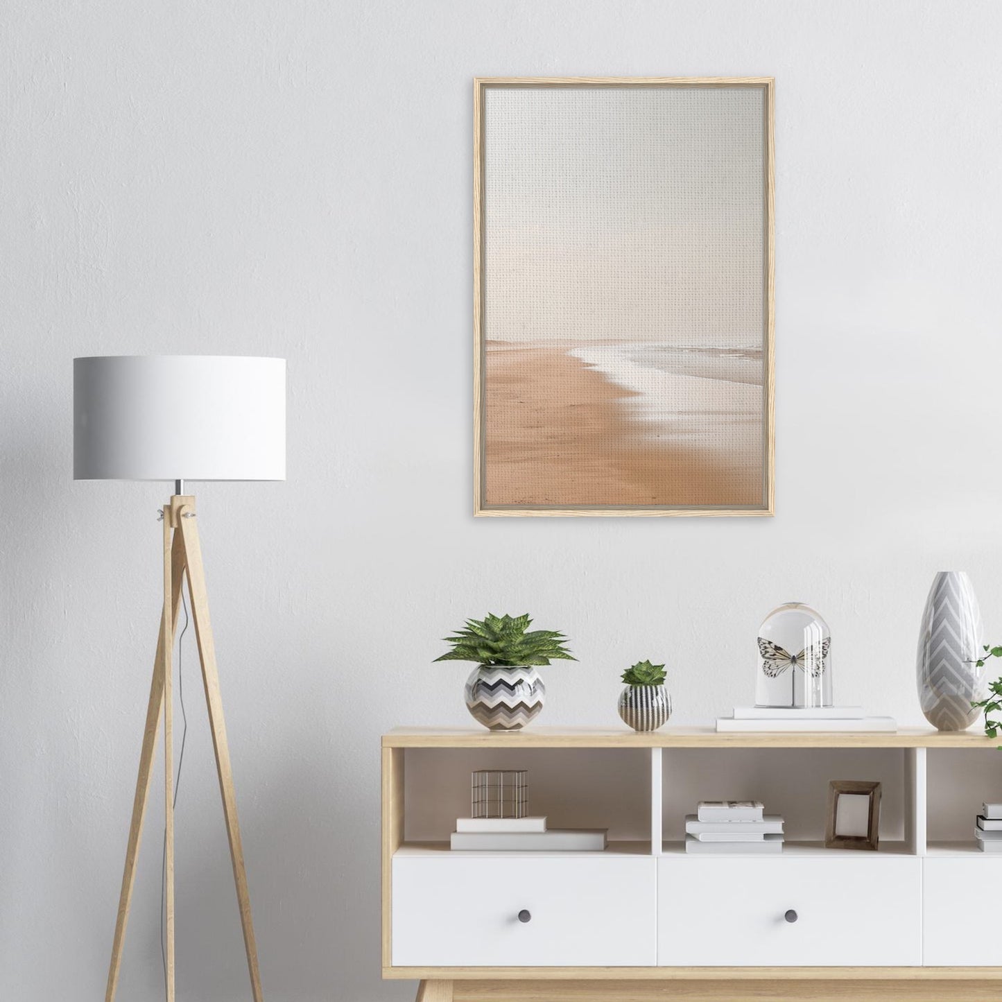 Serenity by the Sea | Gerahmte Leinwand - Pixara