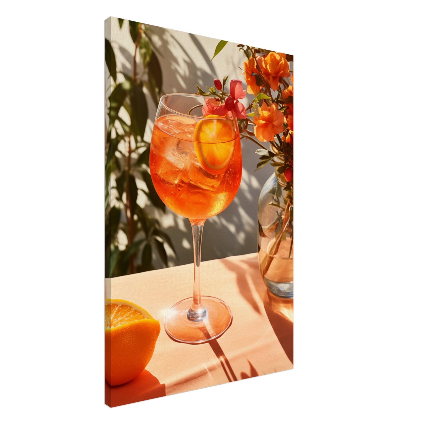 Sonniger Aperitivo Leinwand 60x90 cm - Pixara