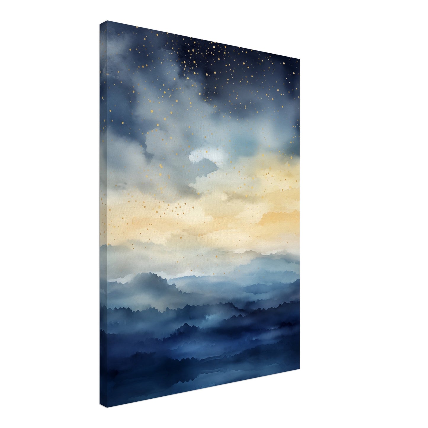 Nachthimmel über dem Meer Leinwand 50x70 cm - Pixara