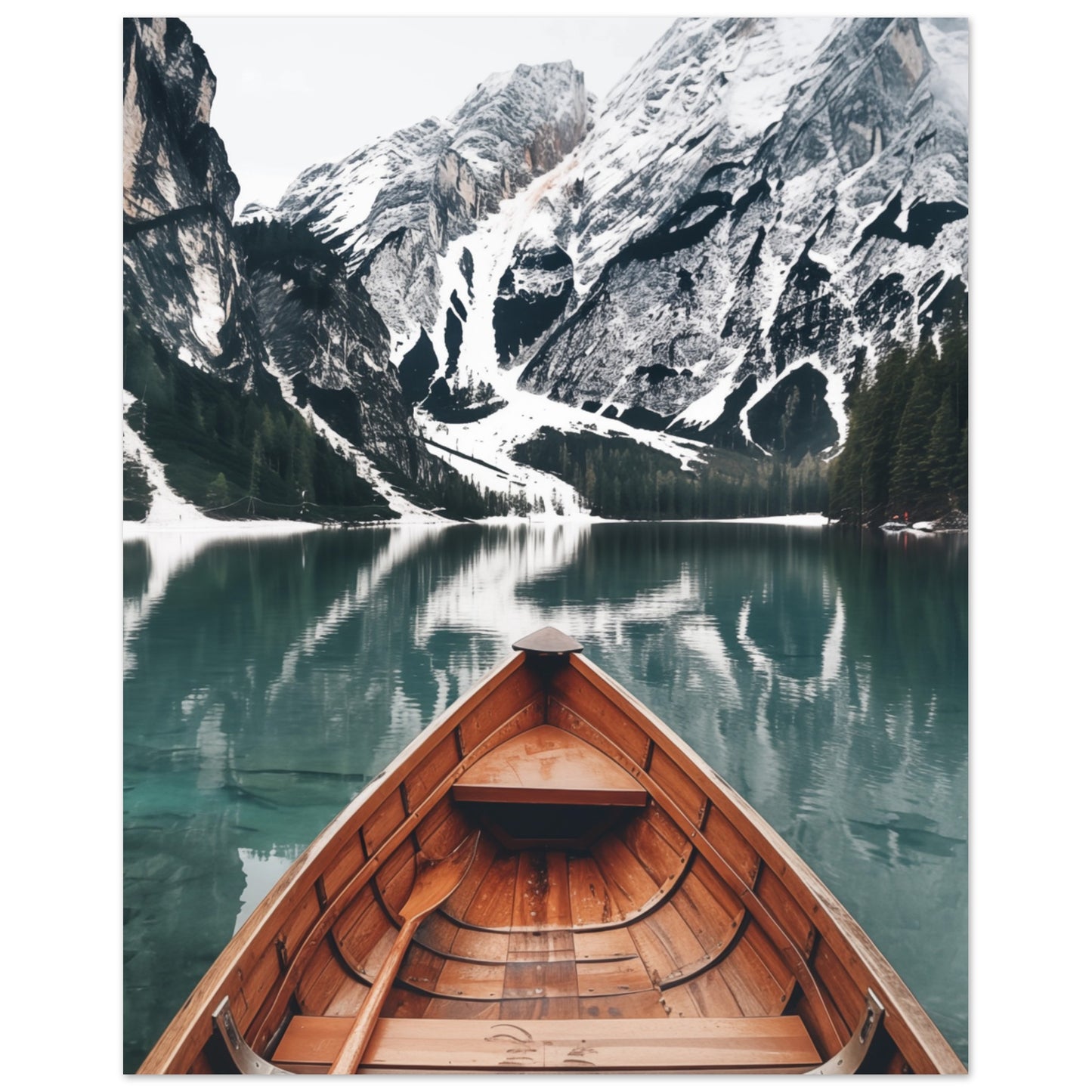Stille am Pragser Wildsee 20x25 cm - Pixara