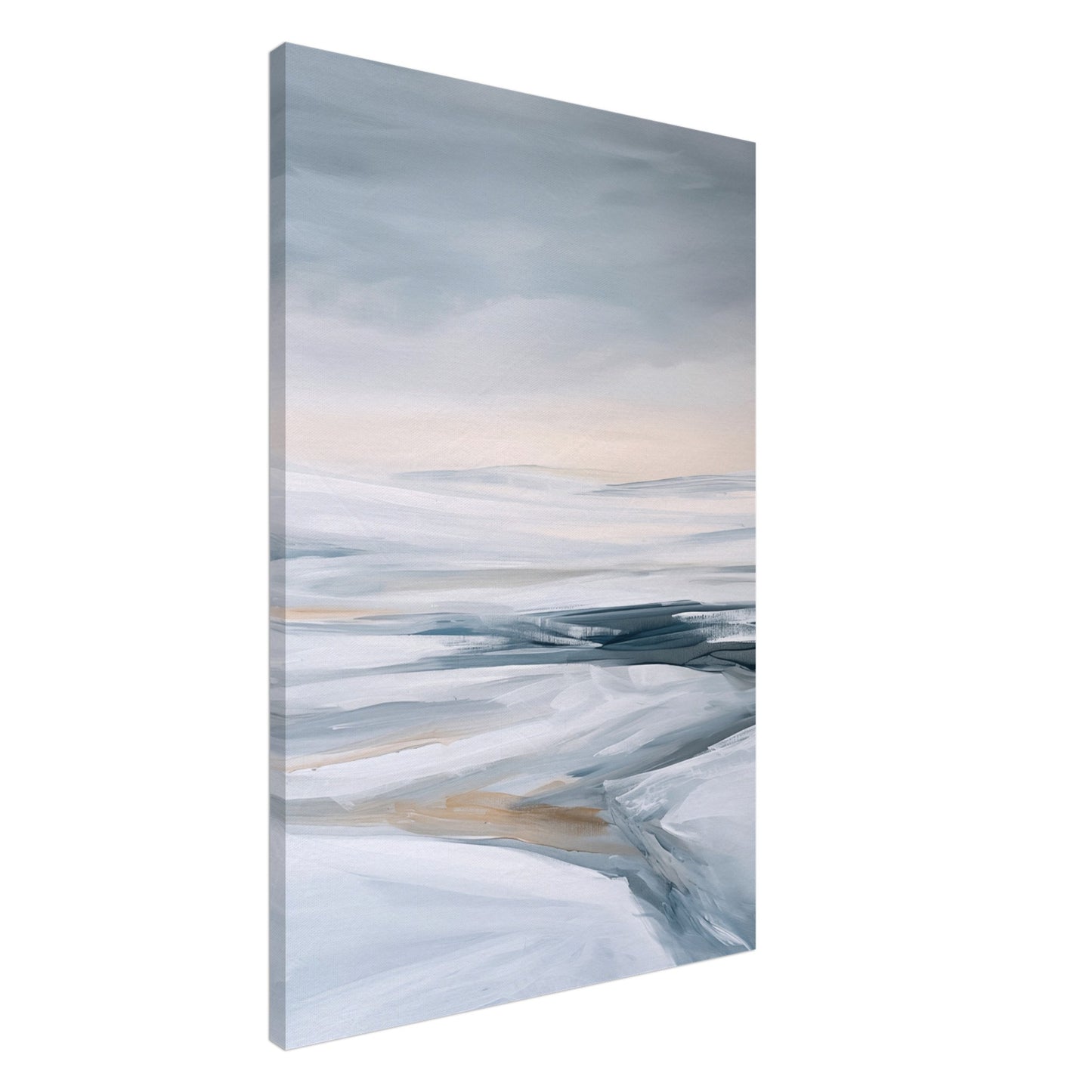 Verschneite Tiefen Leinwand 60x90 cm - Pixara