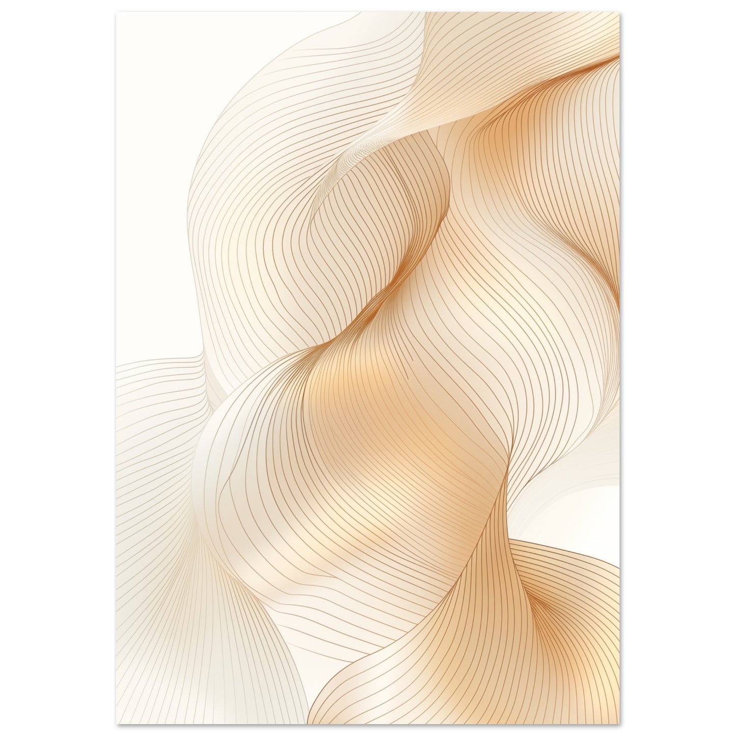 Wellen der Eleganz II Poster A4 21x29.7 cm - Pixara
