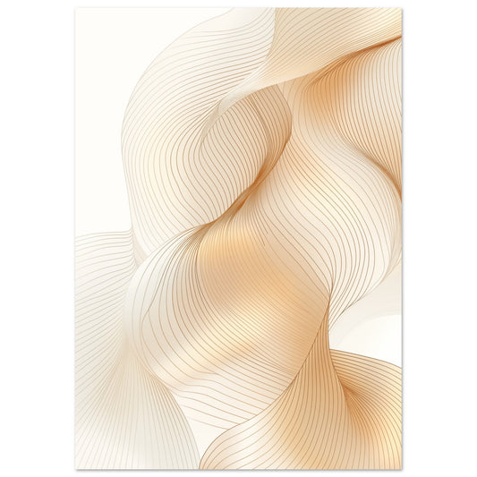 Wellen der Eleganz II Poster A4 21x29.7 cm - Pixara