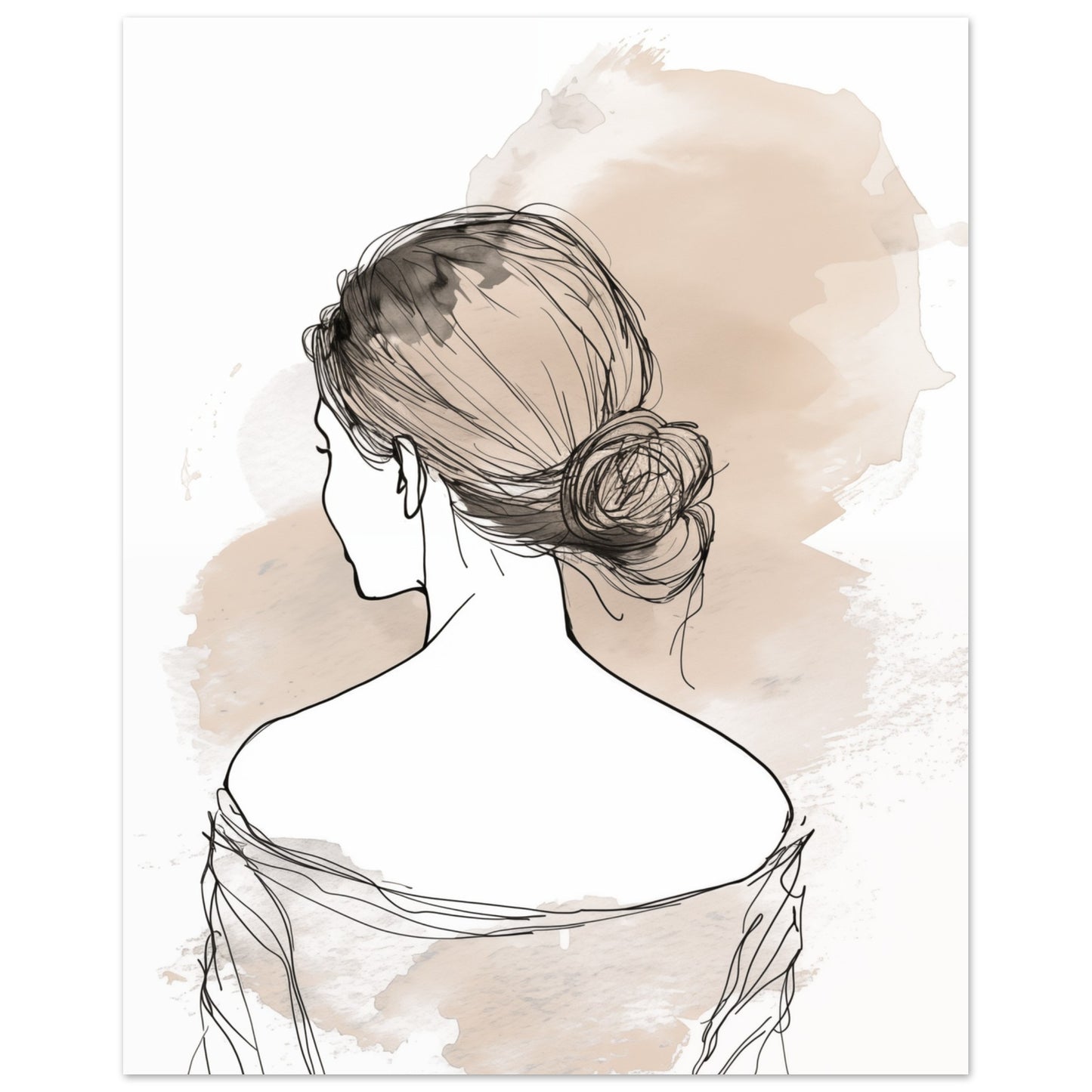 Elegantes Profil Poster 40x50 cm - Pixara