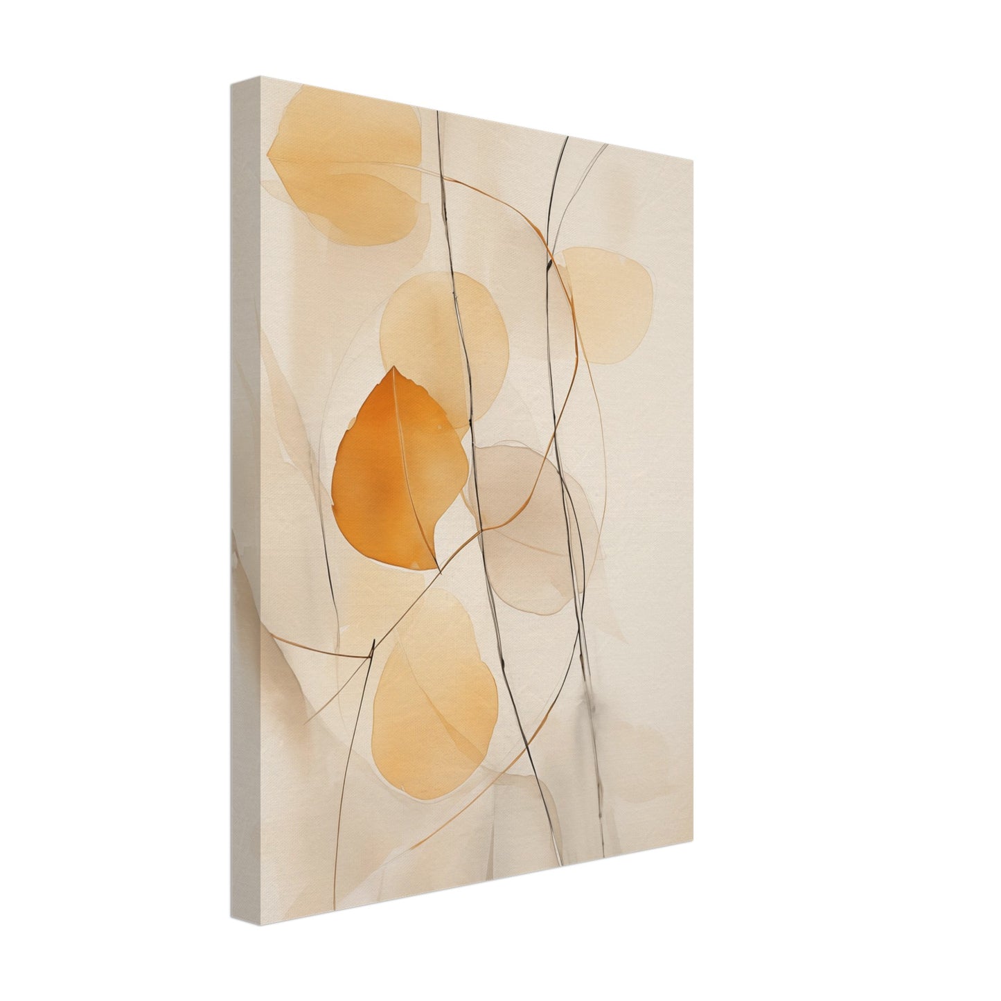 Herbstliche Abstraktion Leinwand 30x40 cm - Pixara