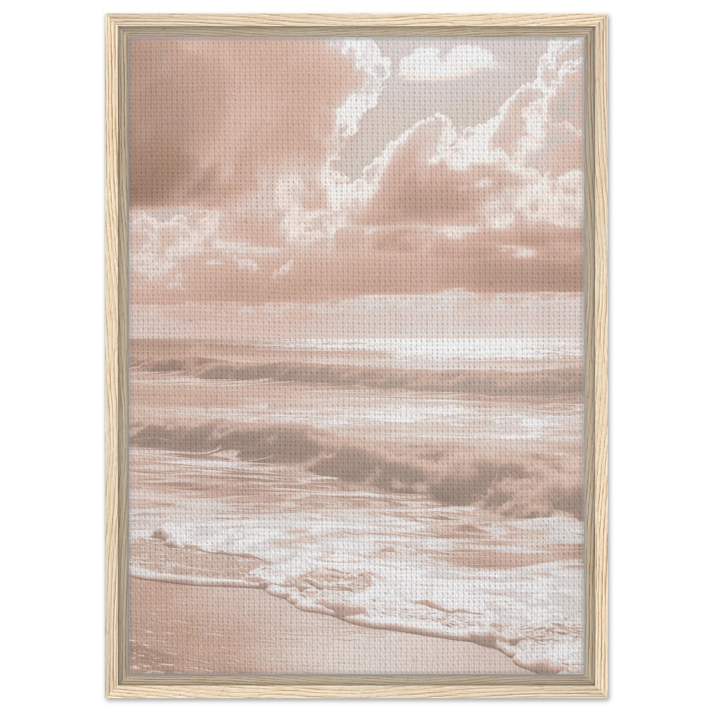 Flüsternde Wellen | Gerahmte Leinwand Holzrahmen 50x70 cm - Pixara