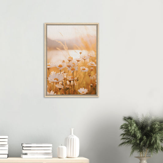 Abendleuchten | Gerahmte Leinwand - Pixara