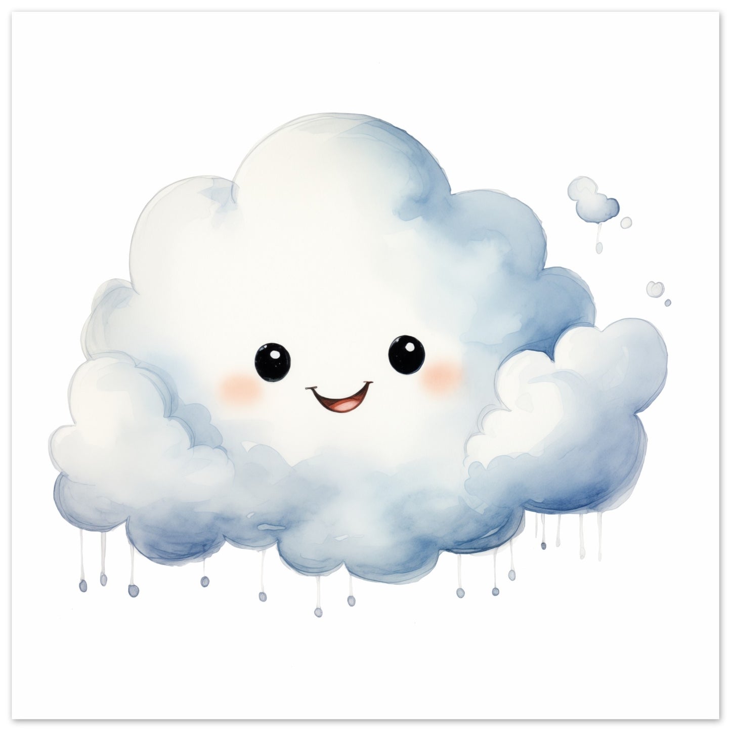 Clara, die Wolke Poster 50x50 cm - Pixara