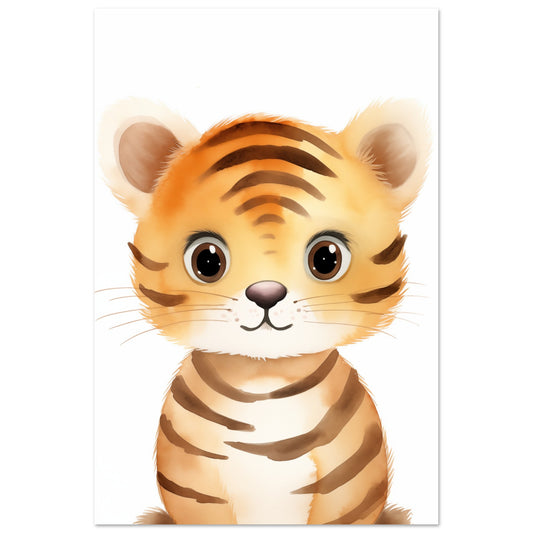"Tiko", der kleine Tiger Poster 60x90 cm - Pixara