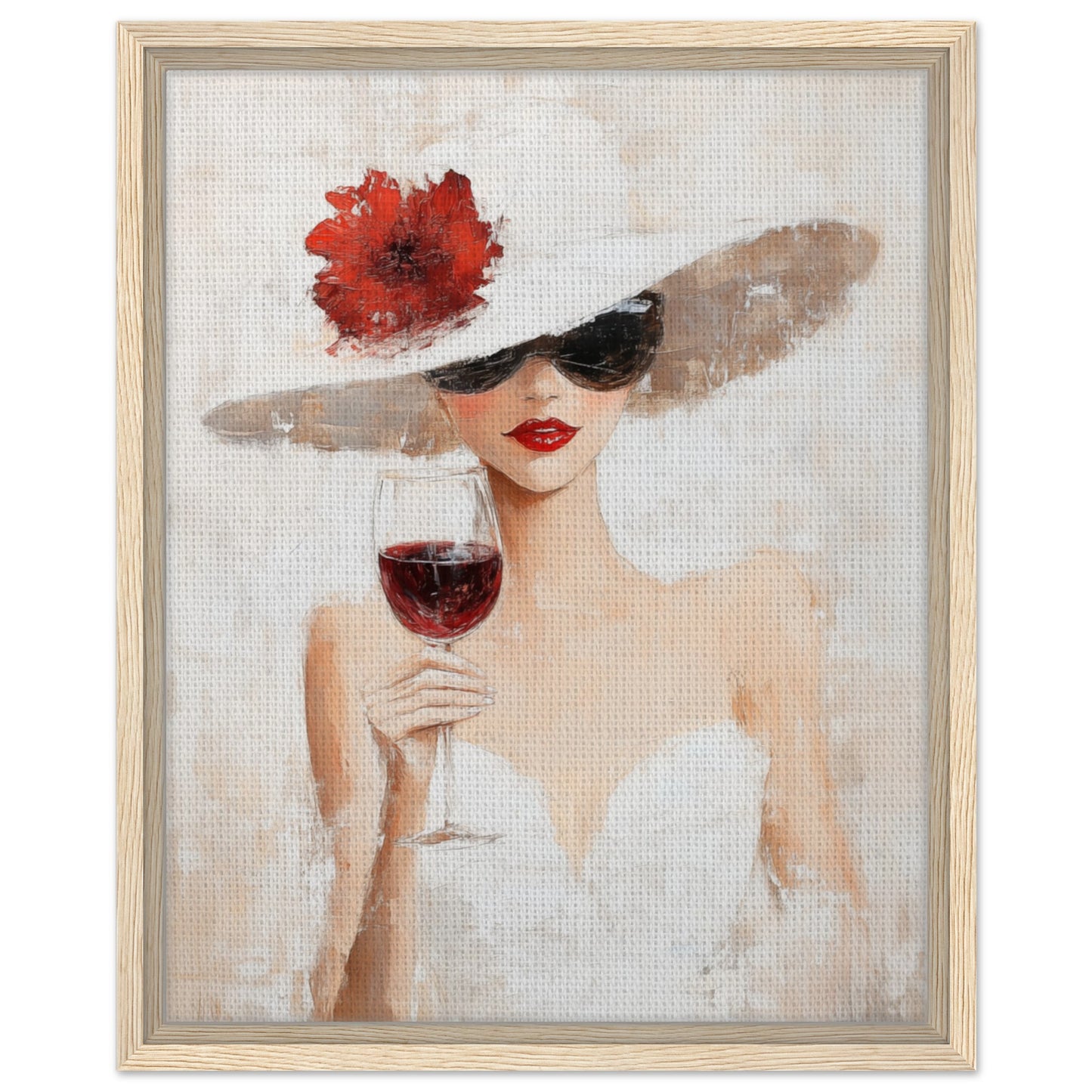 Impressionistische Eleganz | Gerahmte Leinwand Holzrahmen 40x50 cm - Pixara