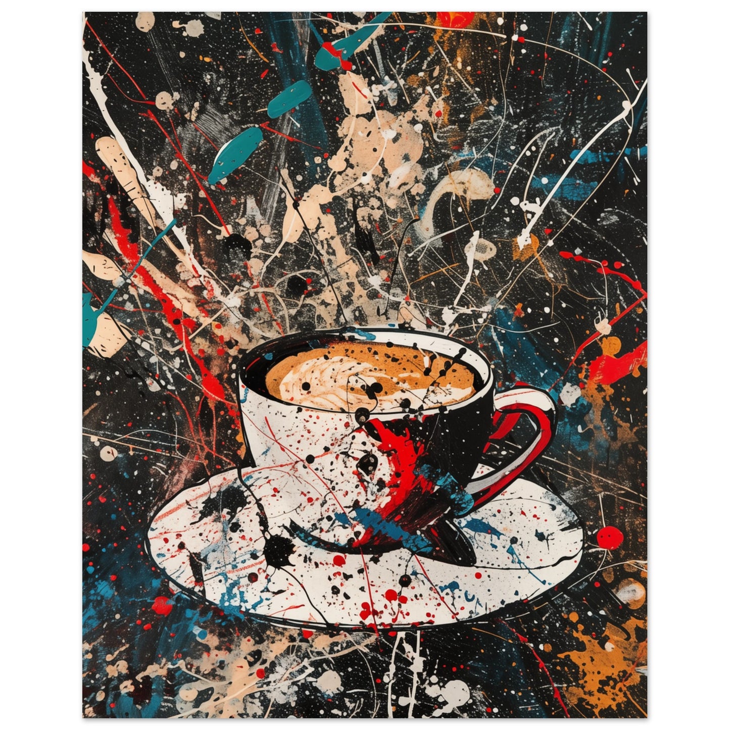 Kaffee Kunst 40x50 cm - Pixara