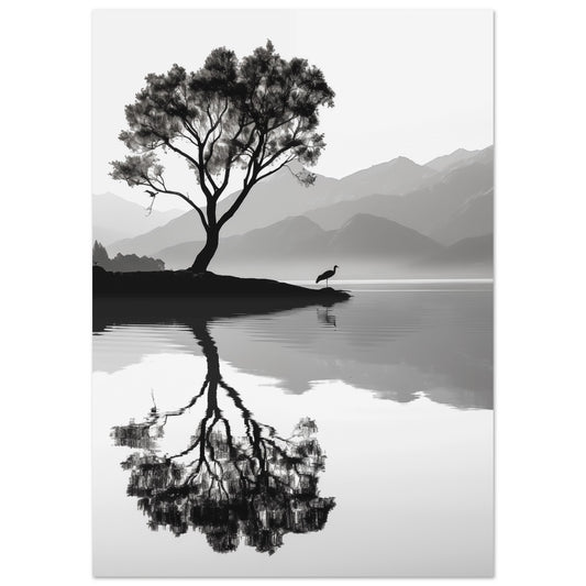 Reflexionen der Einsamkeit Poster A4 21x29.7 cm - Pixara