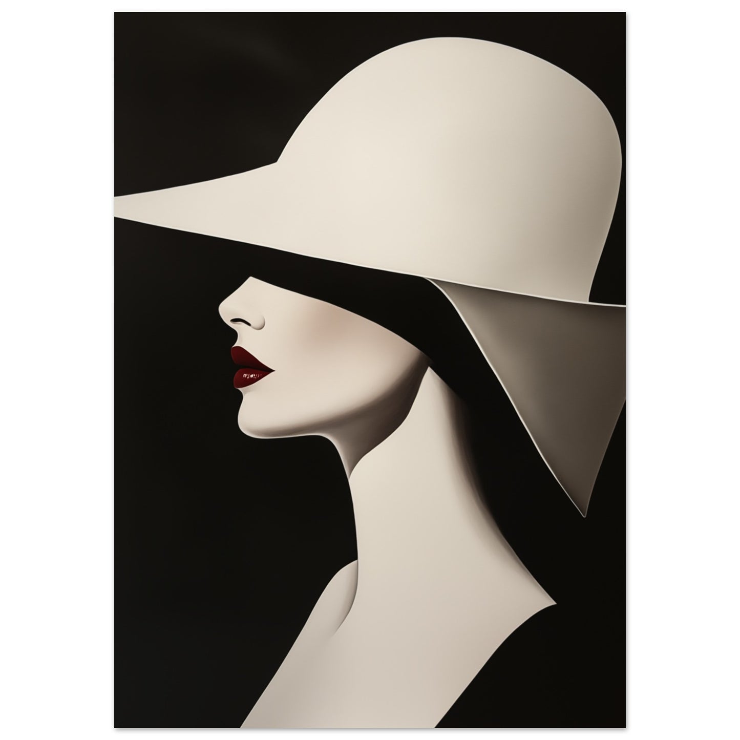 Minimalistisches Profil Poster 50x70 cm - Pixara