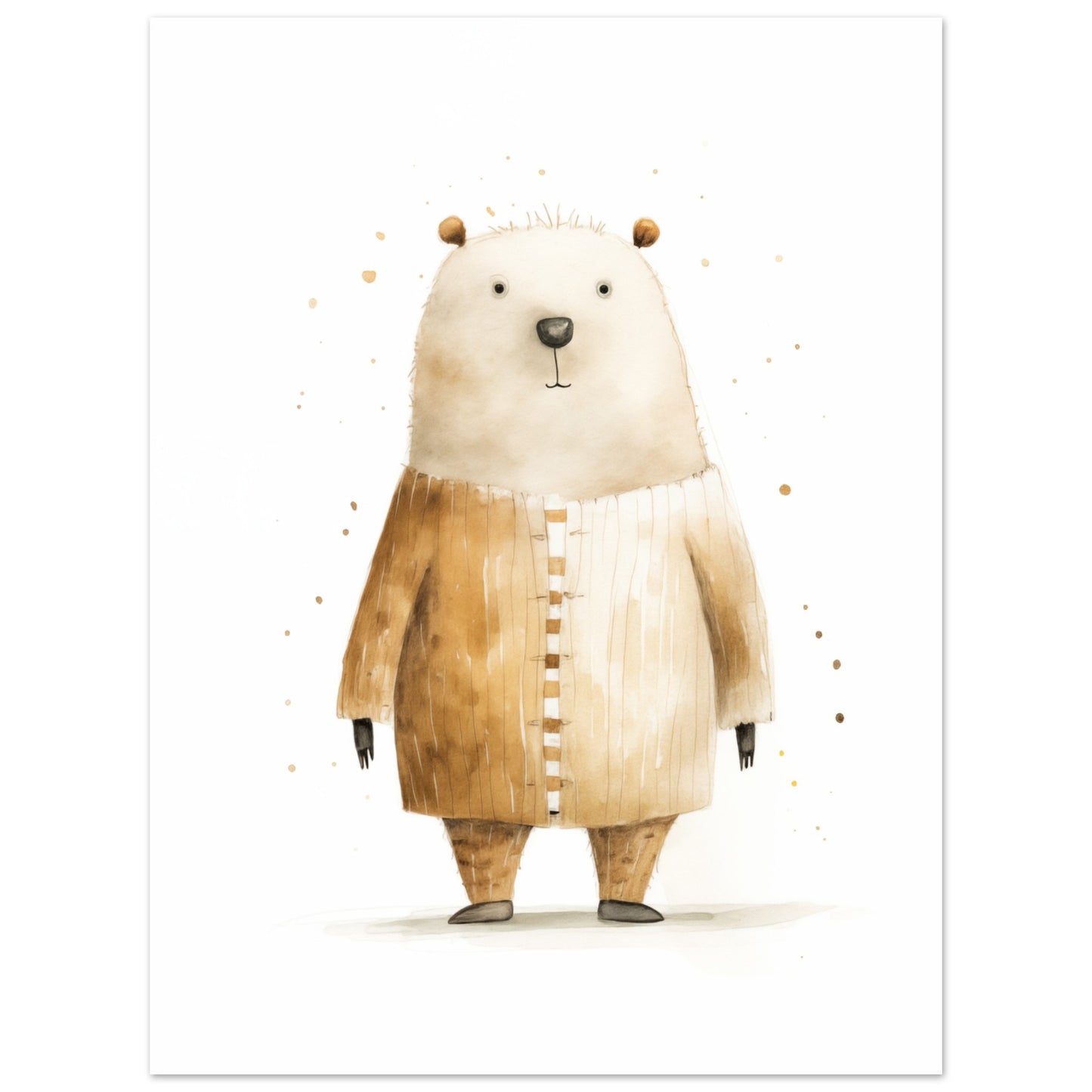 Bär "Bruno" Poster 30x40 cm - Pixara