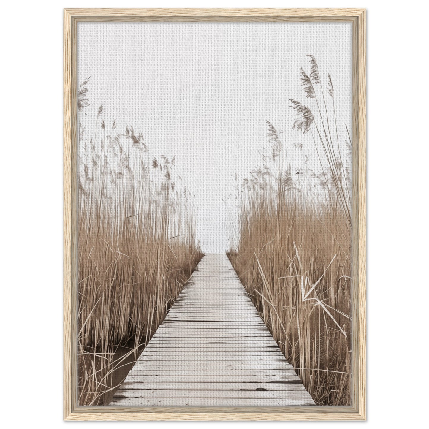 Pfad der Ruhe - Gerahmte Leinwand Holzrahmen 50x70 cm - Pixara