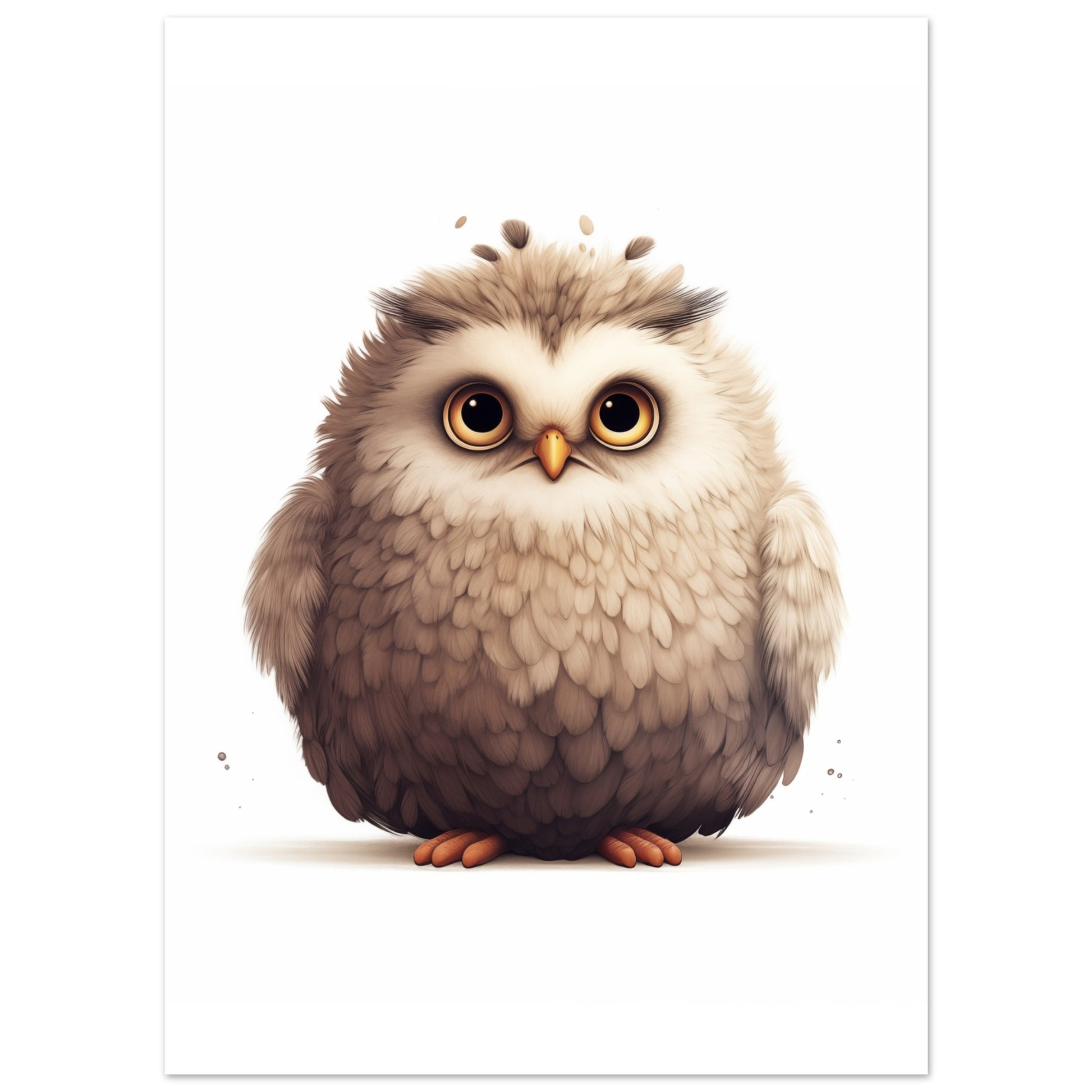 Eule "Oliver" Poster 13x18 cm - Pixara