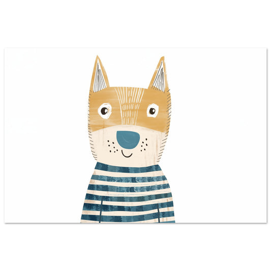 Bodo der freundliche Hund Poster 60x90 cm - Pixara