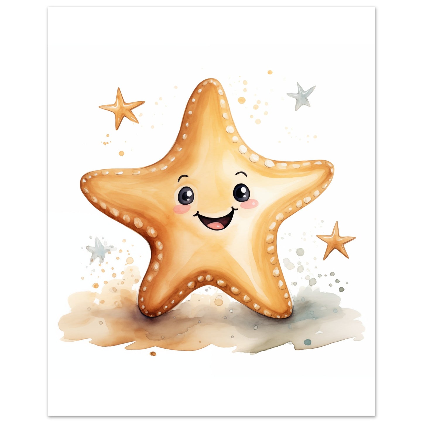 "Sterni" der Seestern Poster 40x50 cm - Pixara