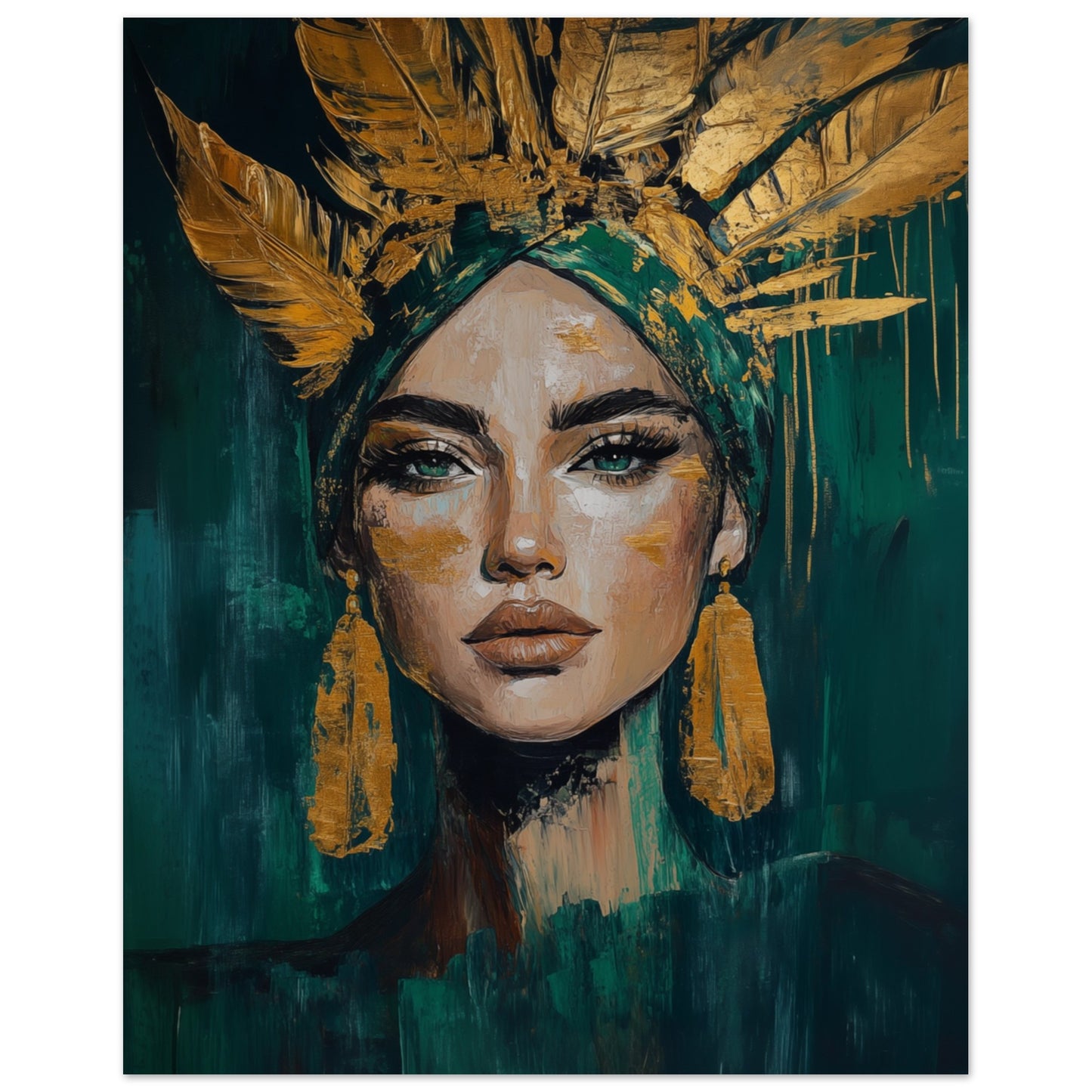 Goldene Stärke Poster 40x50 cm - Pixara