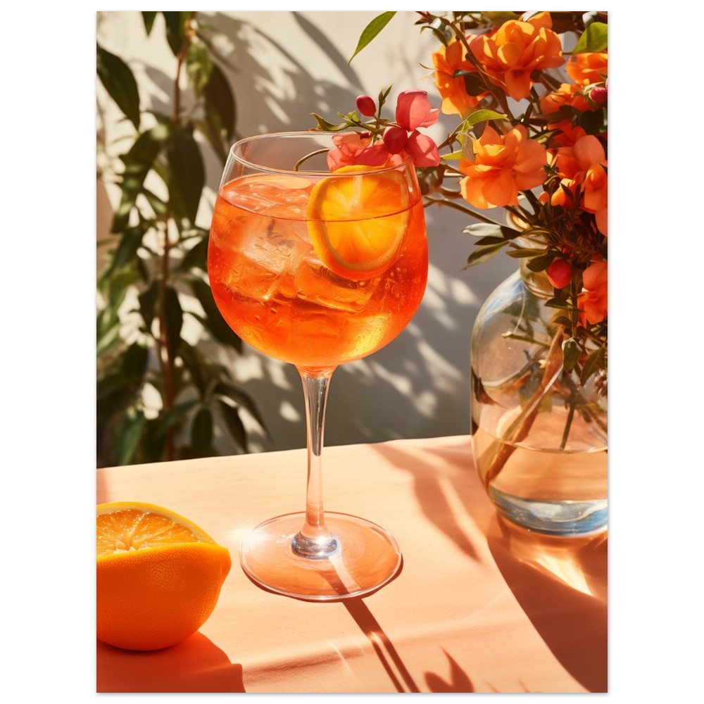 Sonniger Aperitivo Poster 30x40 cm - Pixara