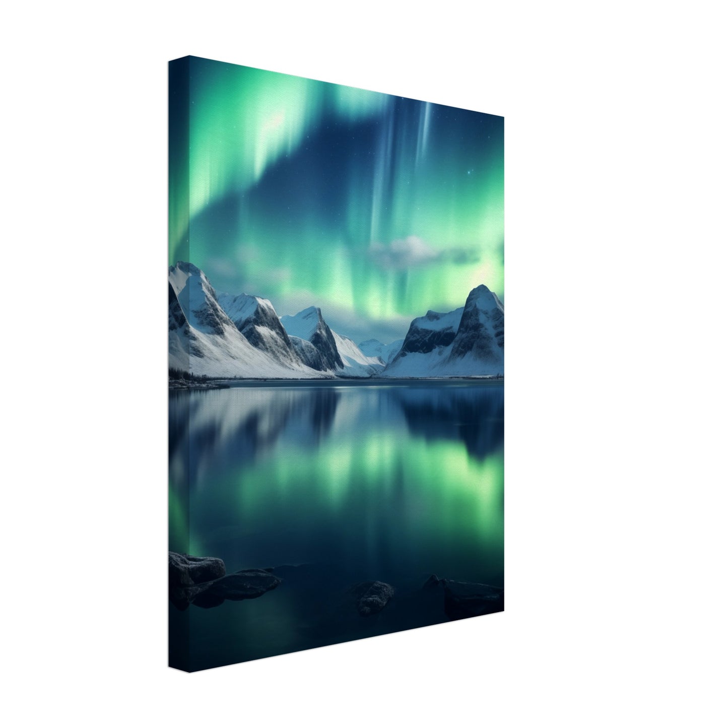 Polarlichter Leinwand 30x40 cm - Pixara