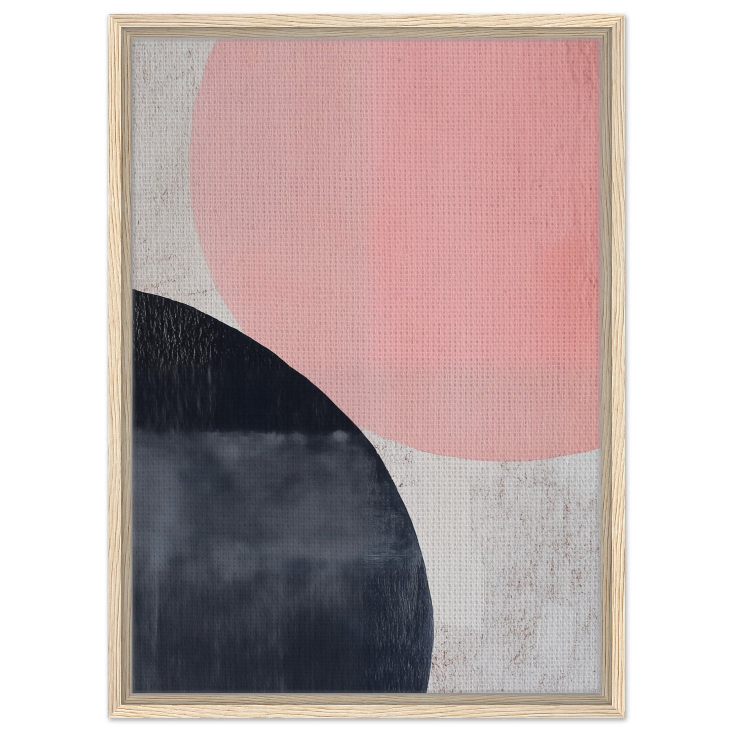 Geometrische Harmonie | Gerahmte Leinwand Holzrahmen 50x70 cm - Pixara