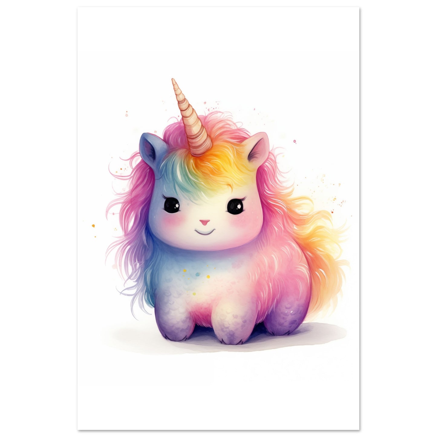 Einhorn "Luna" Poster 60x90 cm - Pixara