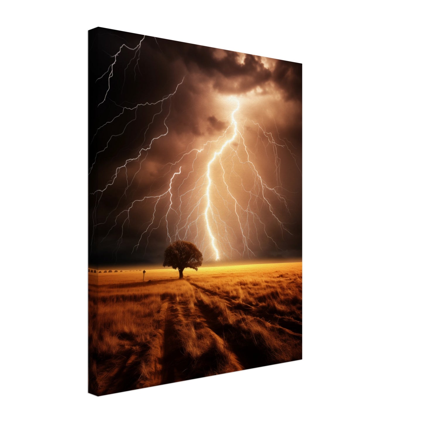 Gewitterleuchten Leinwand 40x50 cm - Pixara