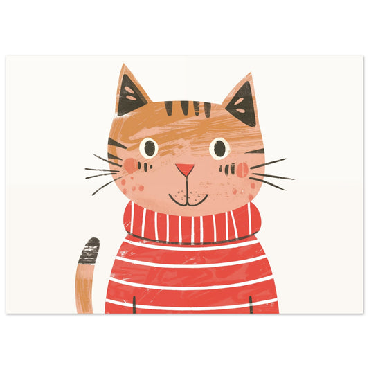 Mona die schelmische Katze 13x18 cm - Pixara
