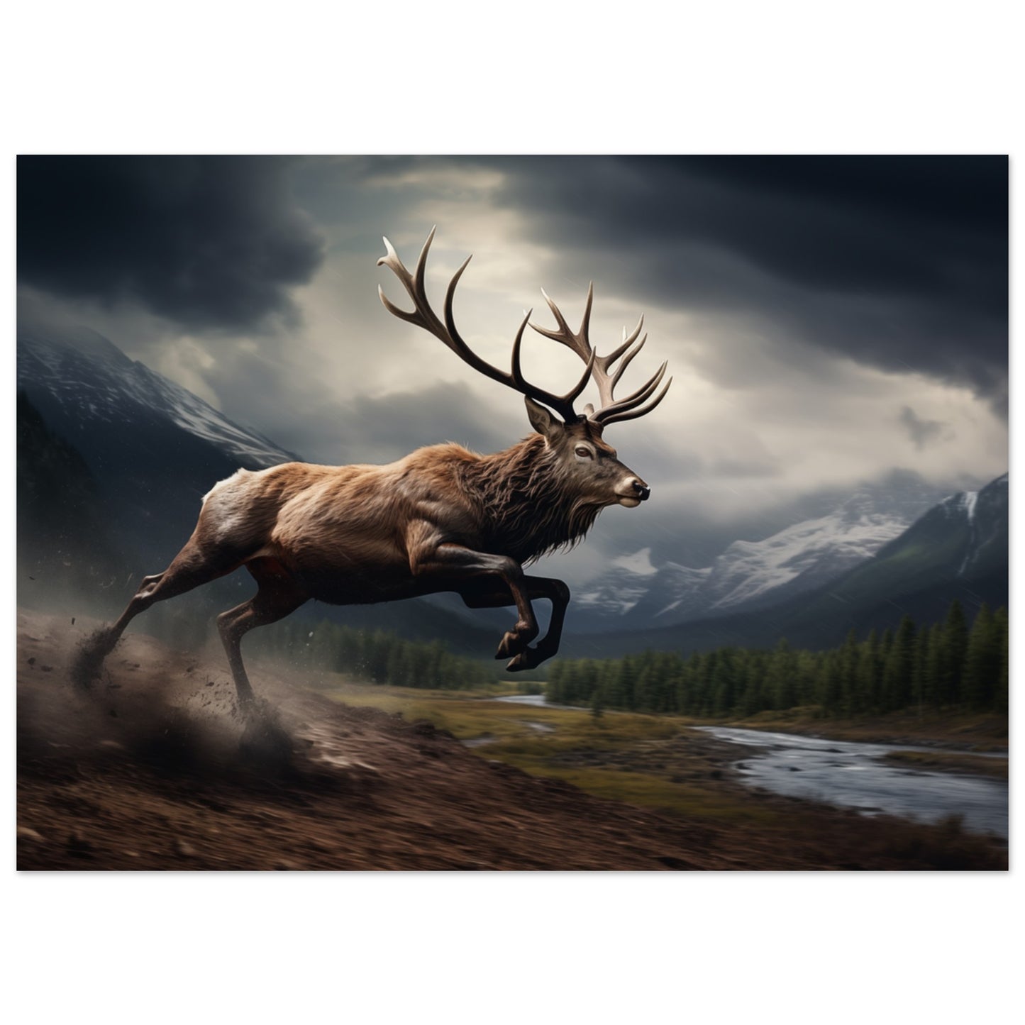 Eilender Monarch Poster 13x18 cm - Pixara