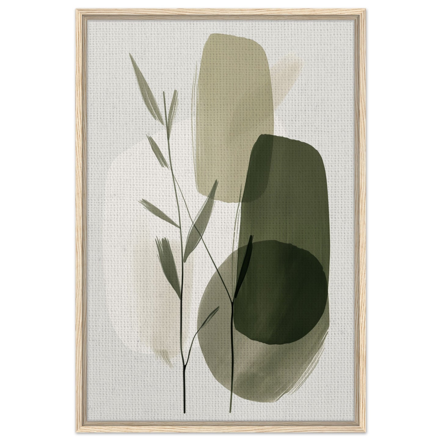 Harmonie des Wachstums | Gerahmte Leinwand 60x90 cm 24x36″ Holzrahmen - Pixara