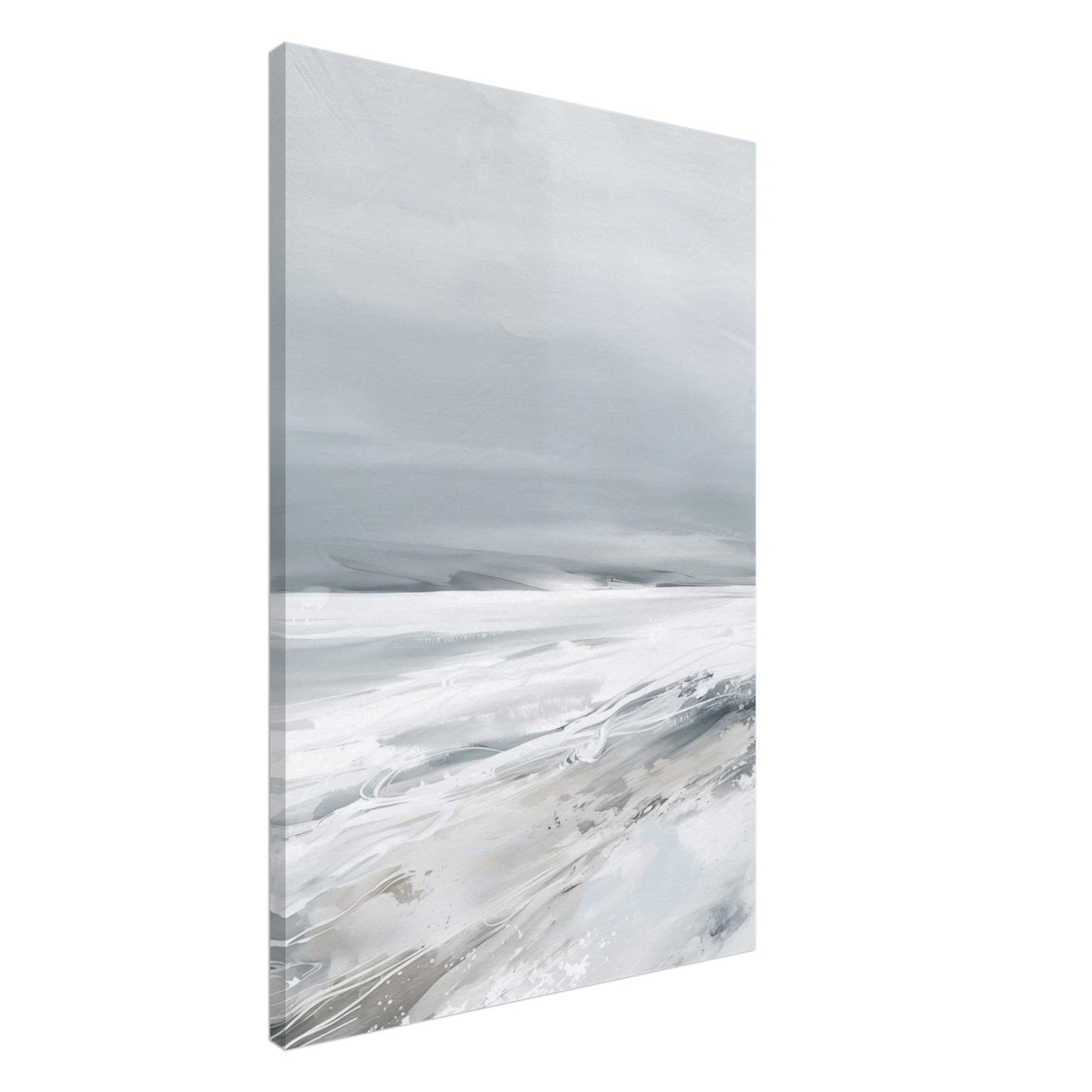 Winterstille Leinwand 60x90 cm - Pixara