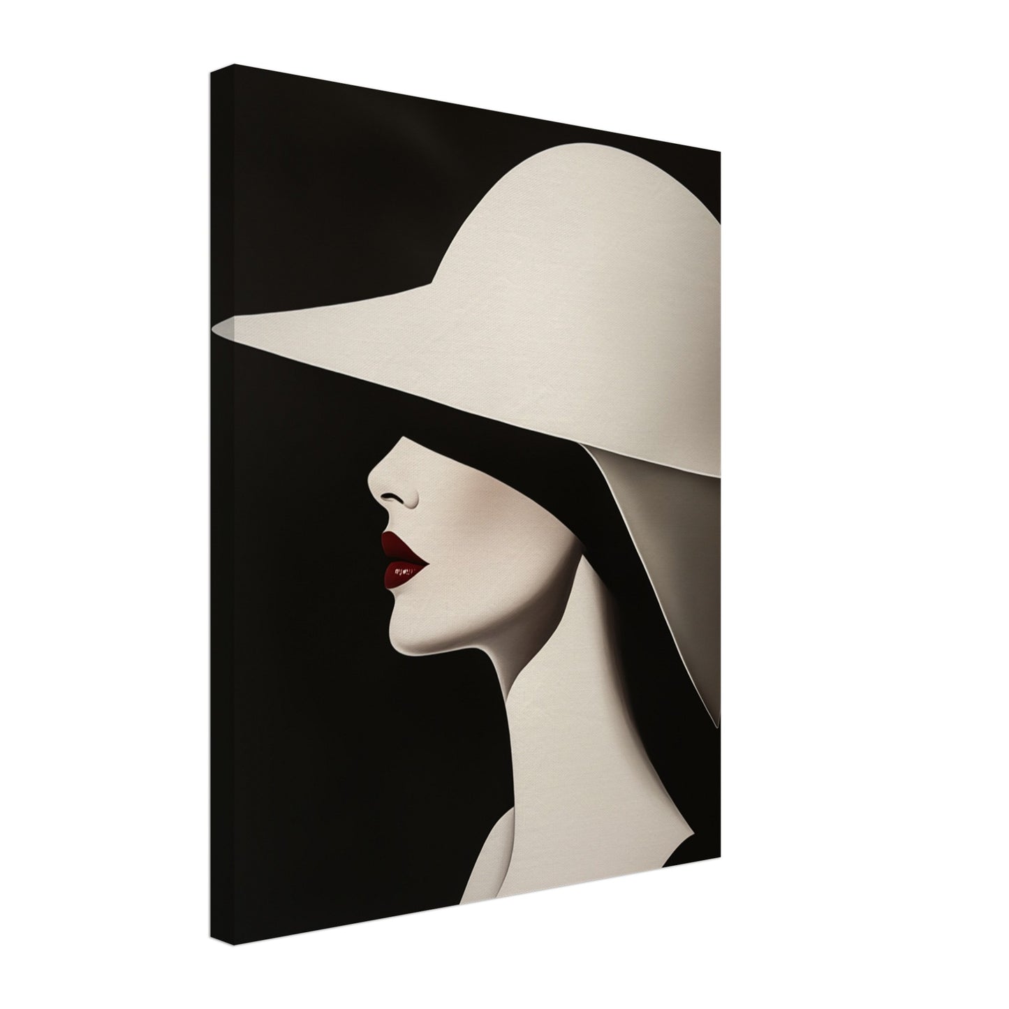 Minimalistisches Profil Leinwand 40x50 cm - Pixara