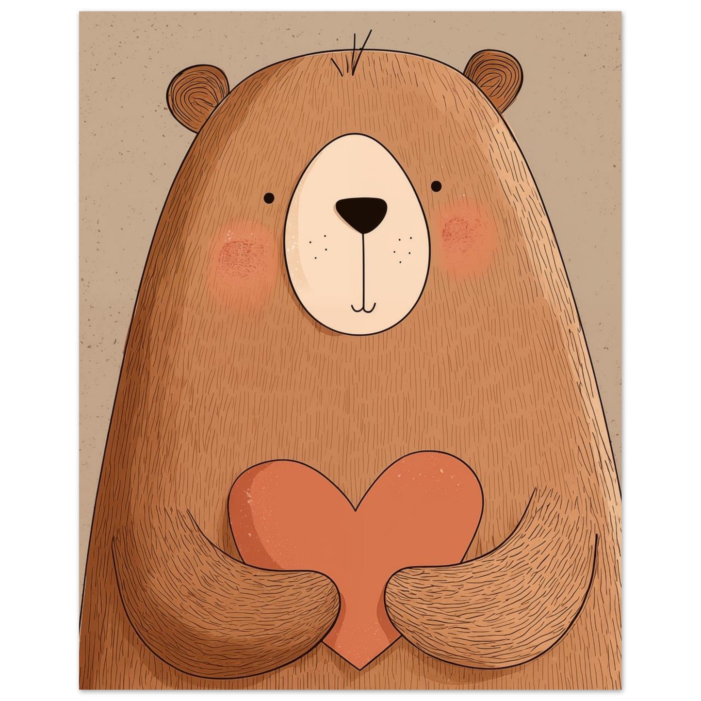 Herzbär 40x50 cm - Pixara