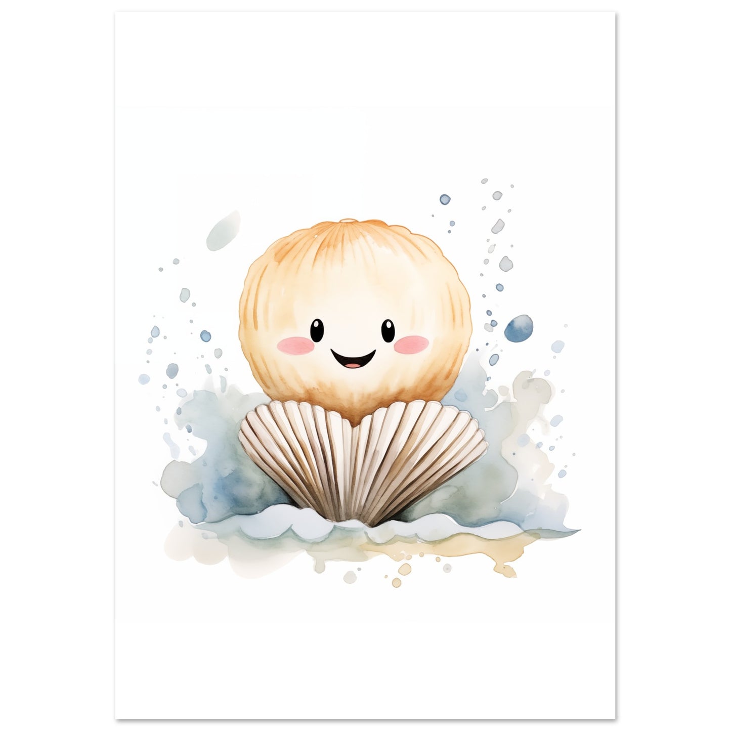 Muschel "Maurice" Poster A4 21x29.7 cm - Pixara