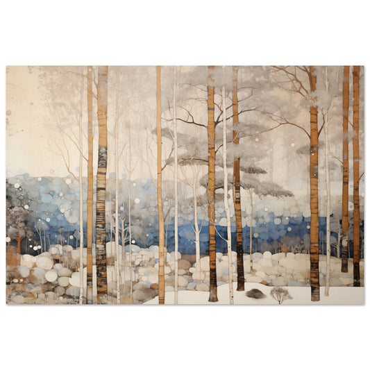 Wintermorgen Poster 60x90 cm - Pixara