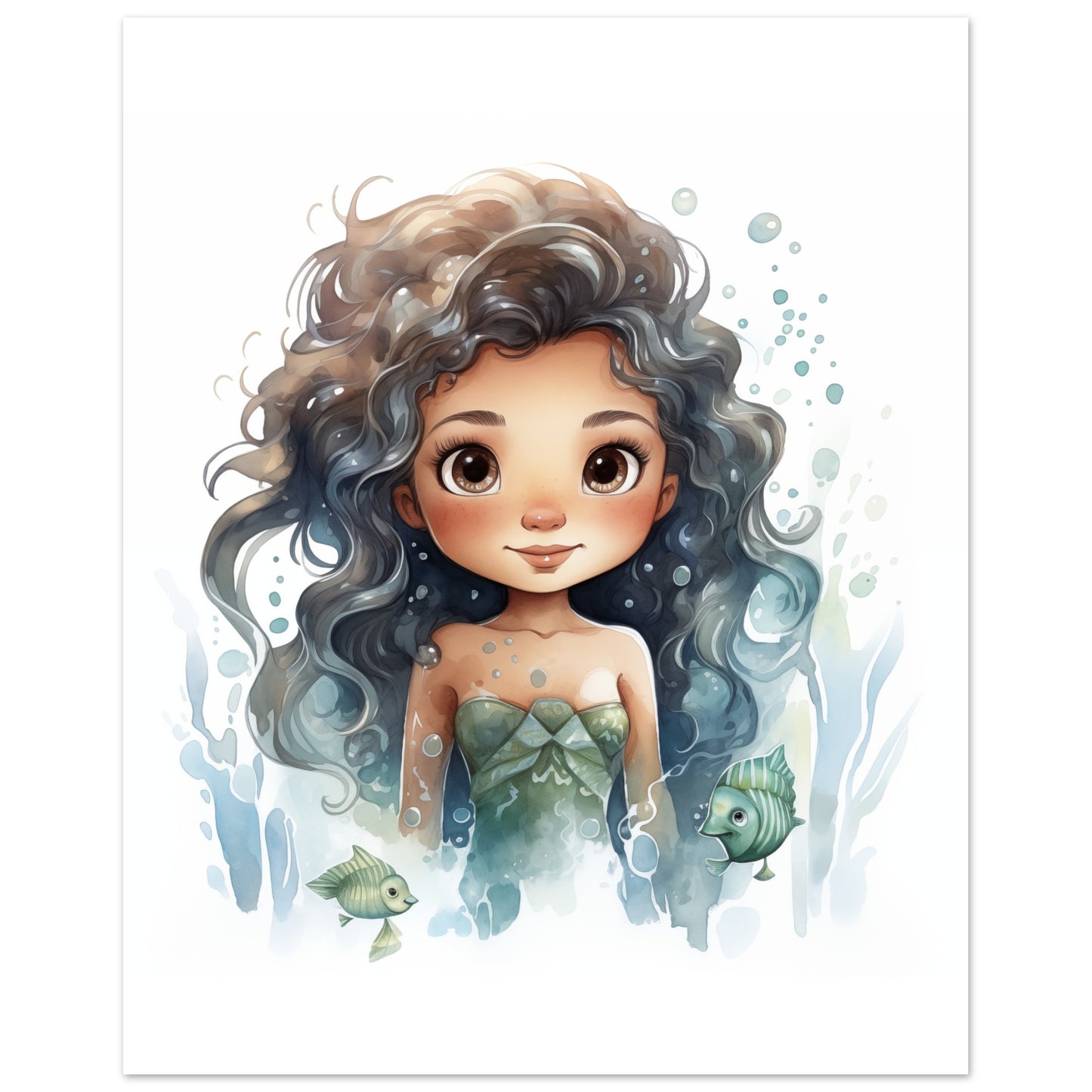 Meerjungfrau "Marlen" Poster 40x50 cm - Pixara