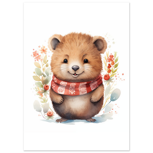 Quokka "Bella" Poster 50x70 cm - Pixara