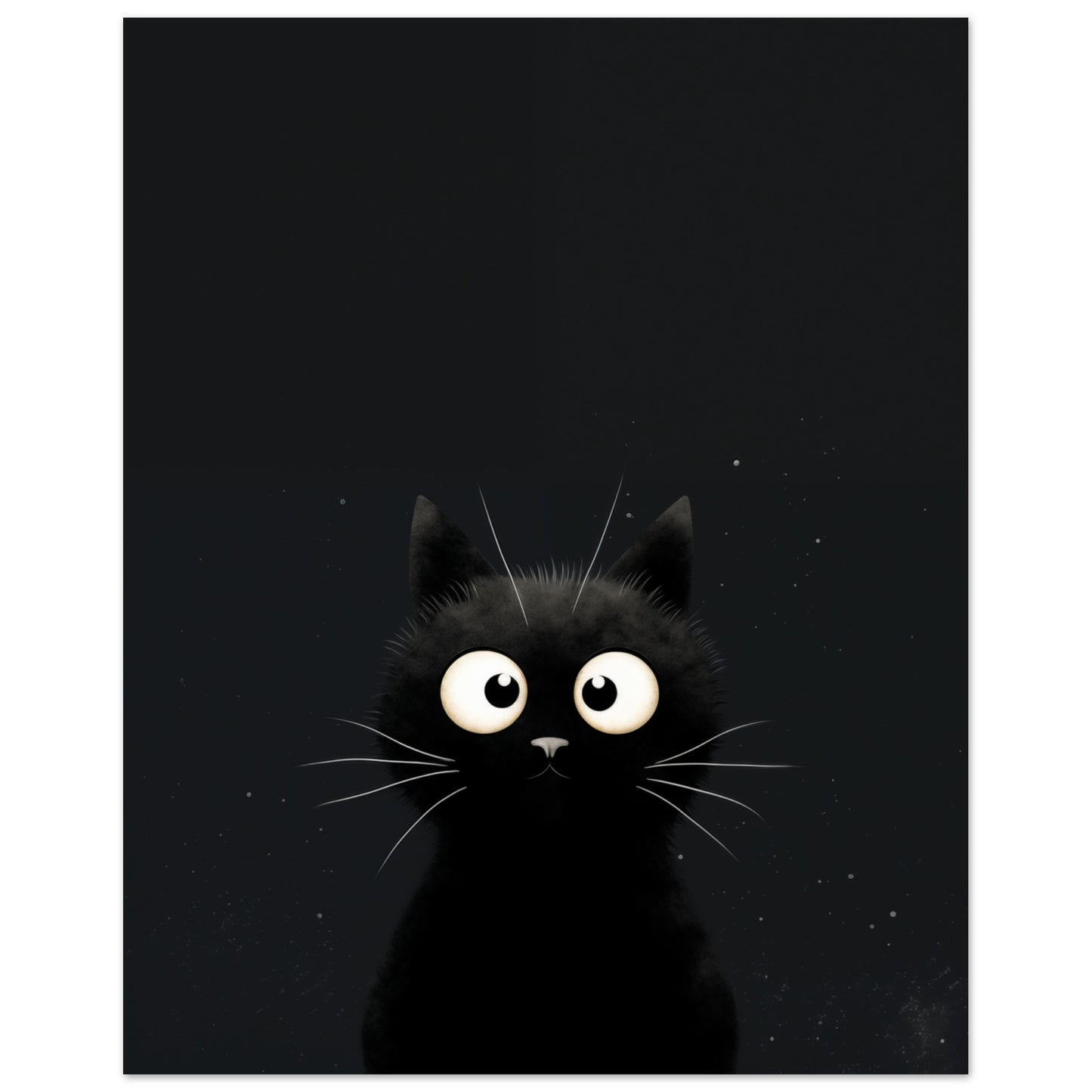 "Midnight", der Kater Poster 40x50 cm - Pixara