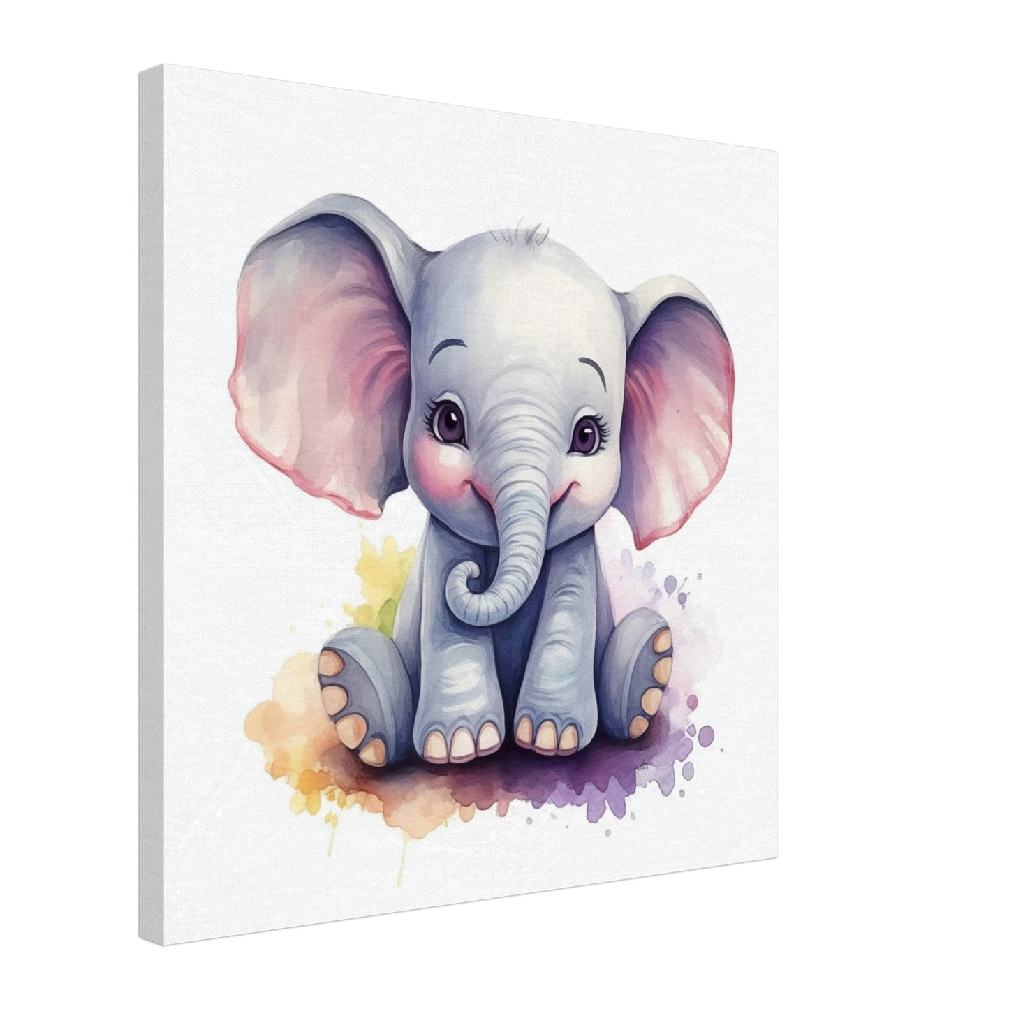 Elefant "Ellie" Leinwand 50x50 cm - Pixara