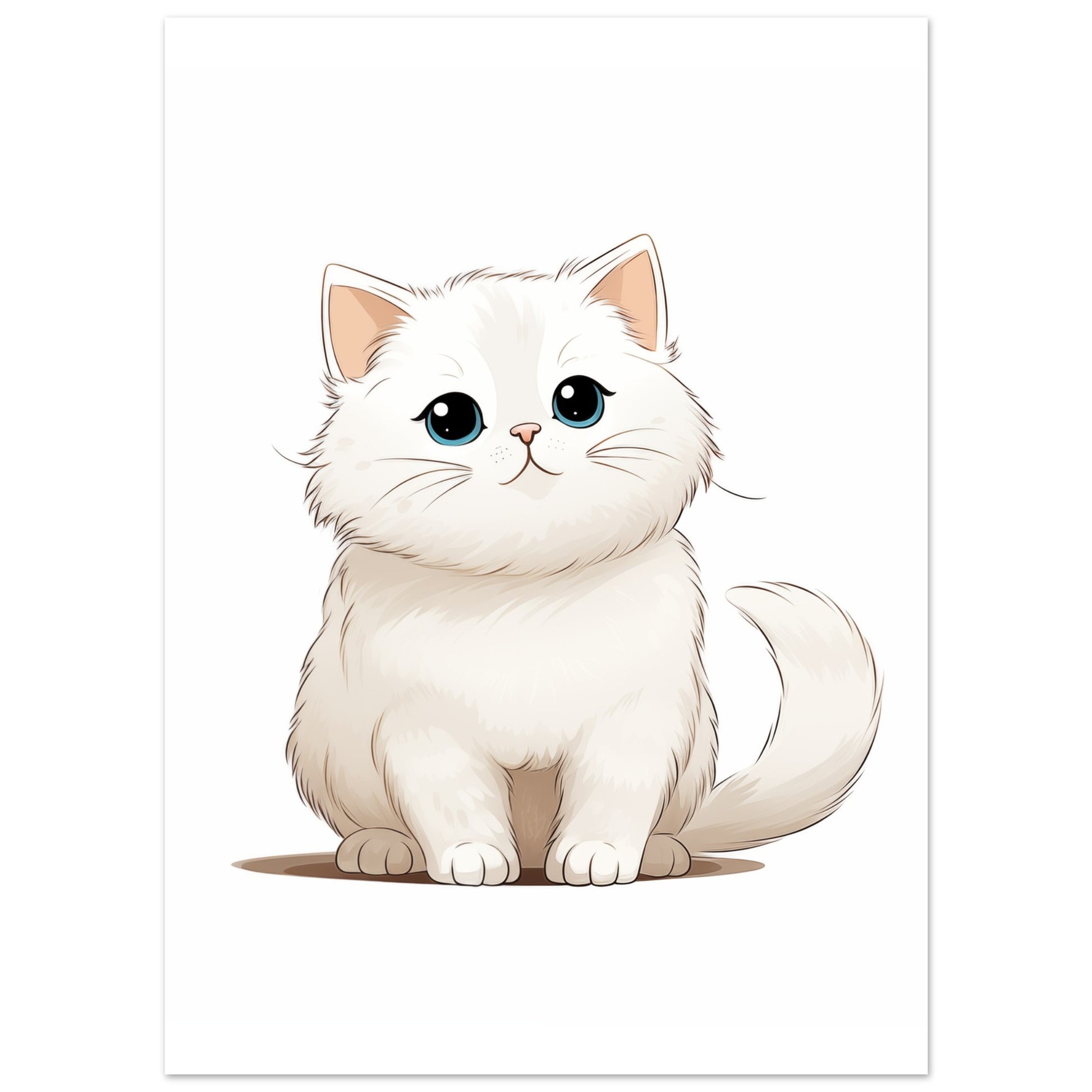 Kätzchen "Cuddles" Poster 13x18 cm - Pixara