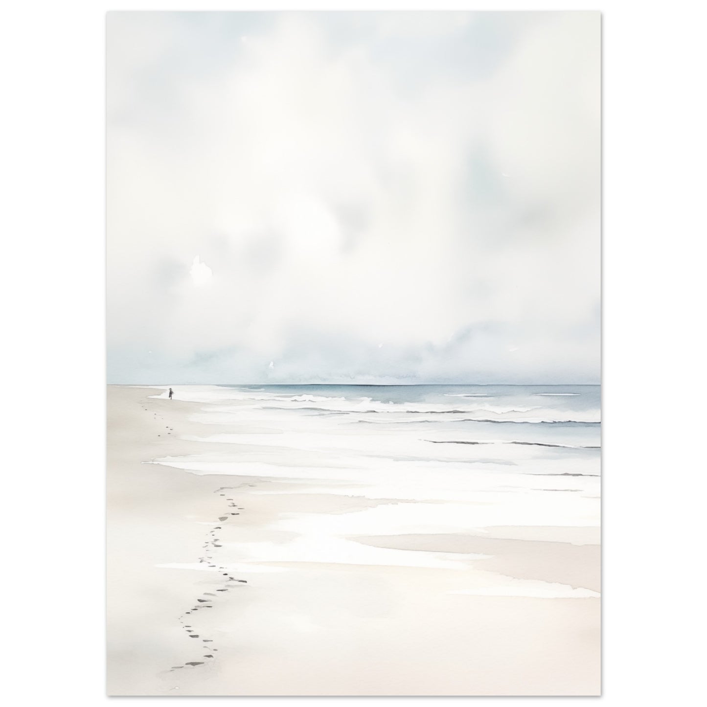 Sandspuren Poster 13x18 cm - Pixara