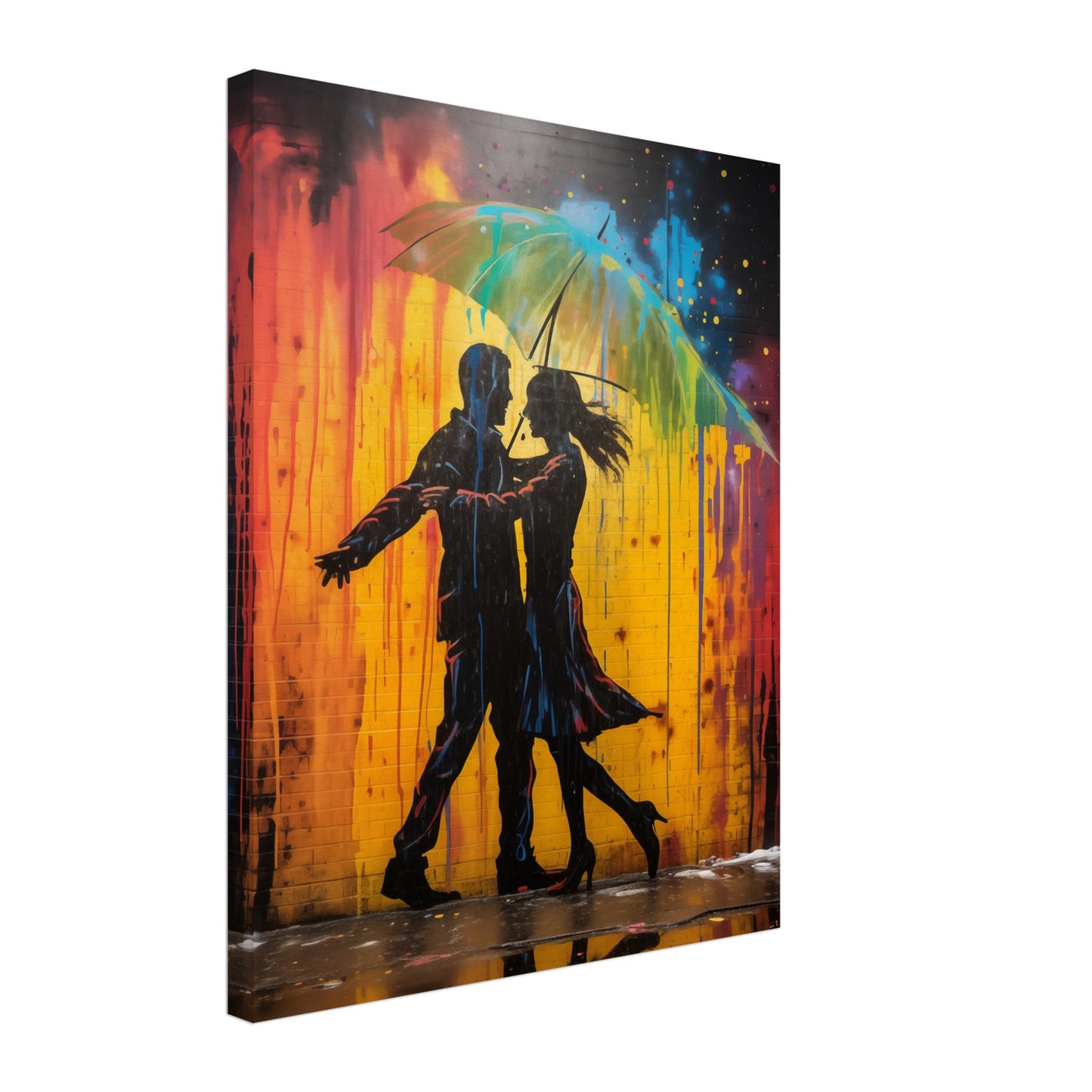 Rhytmus der Farben Leinwand 40x50 cm - Pixara