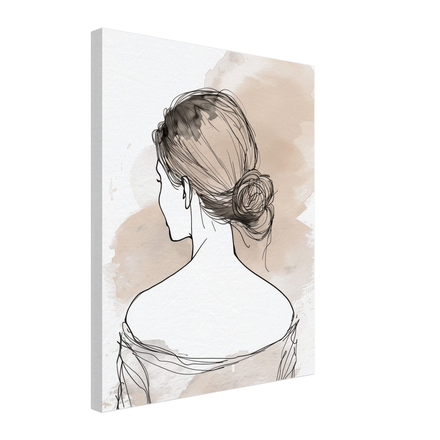 Elegantes Profil Leinwand 40x50 cm - Pixara