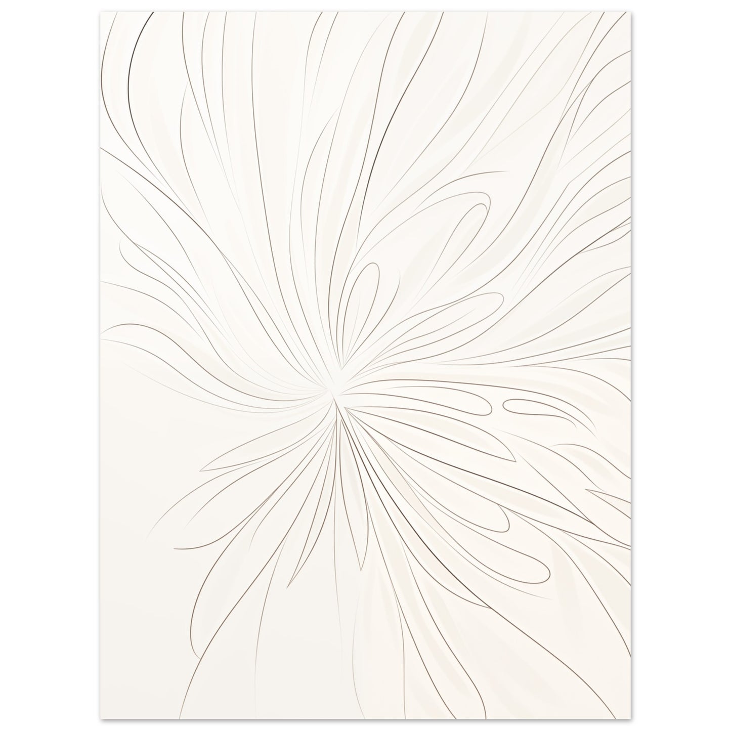 Feathery Lines Poster 30x40 cm - Pixara