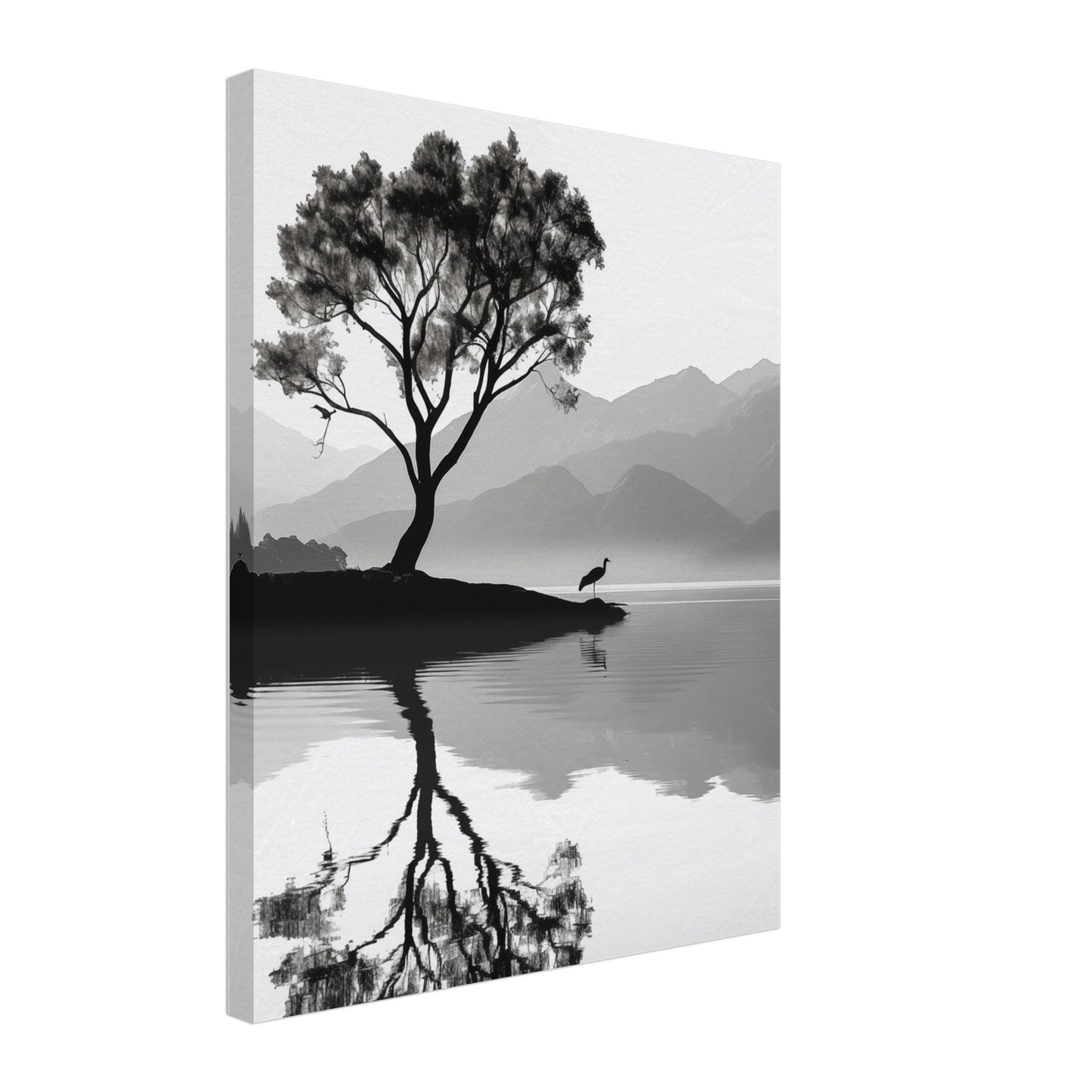 Reflexionen der Einsamkeit Leinwand 40x50 cm - Pixara