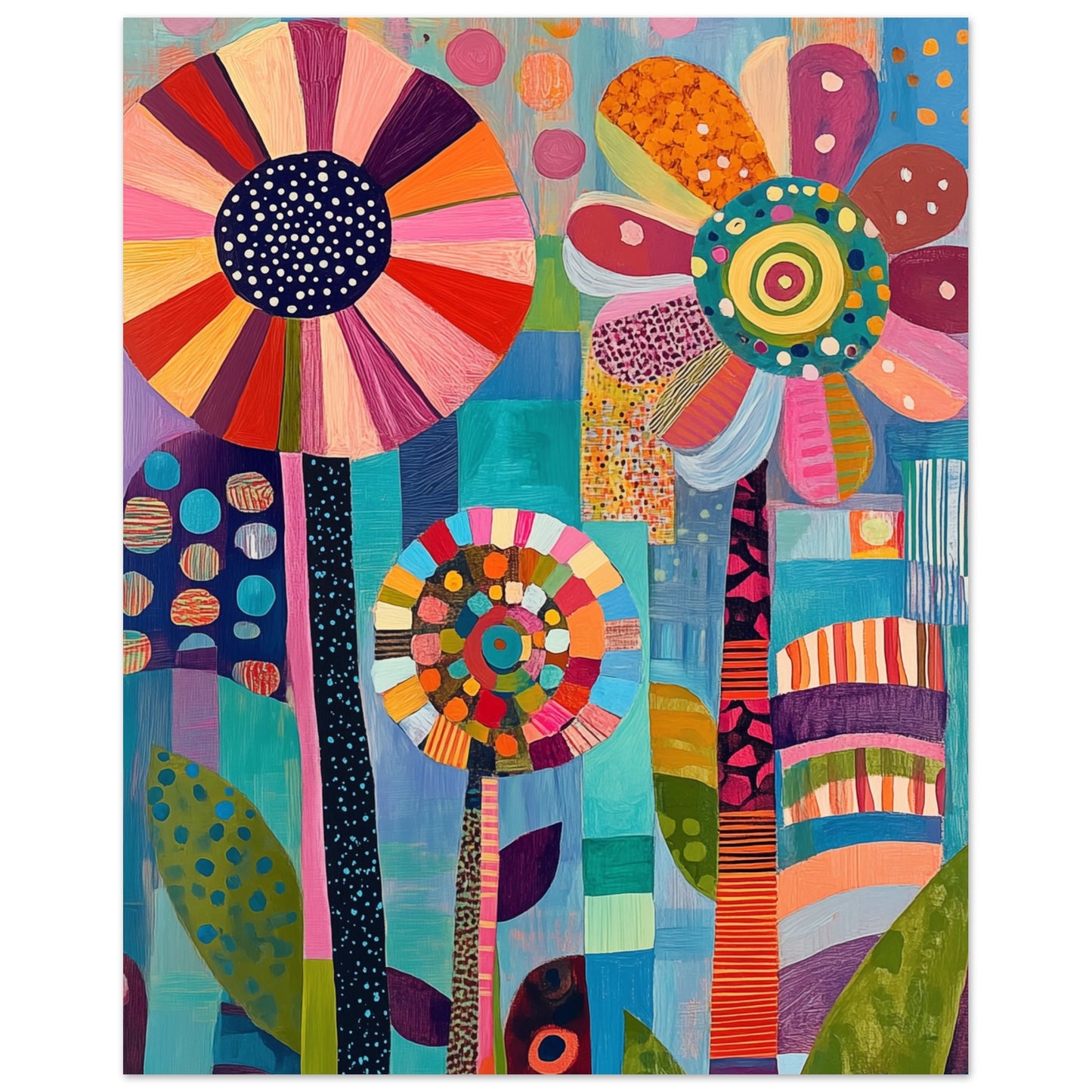 Bunte Blumenpracht 20x25 cm - Pixara