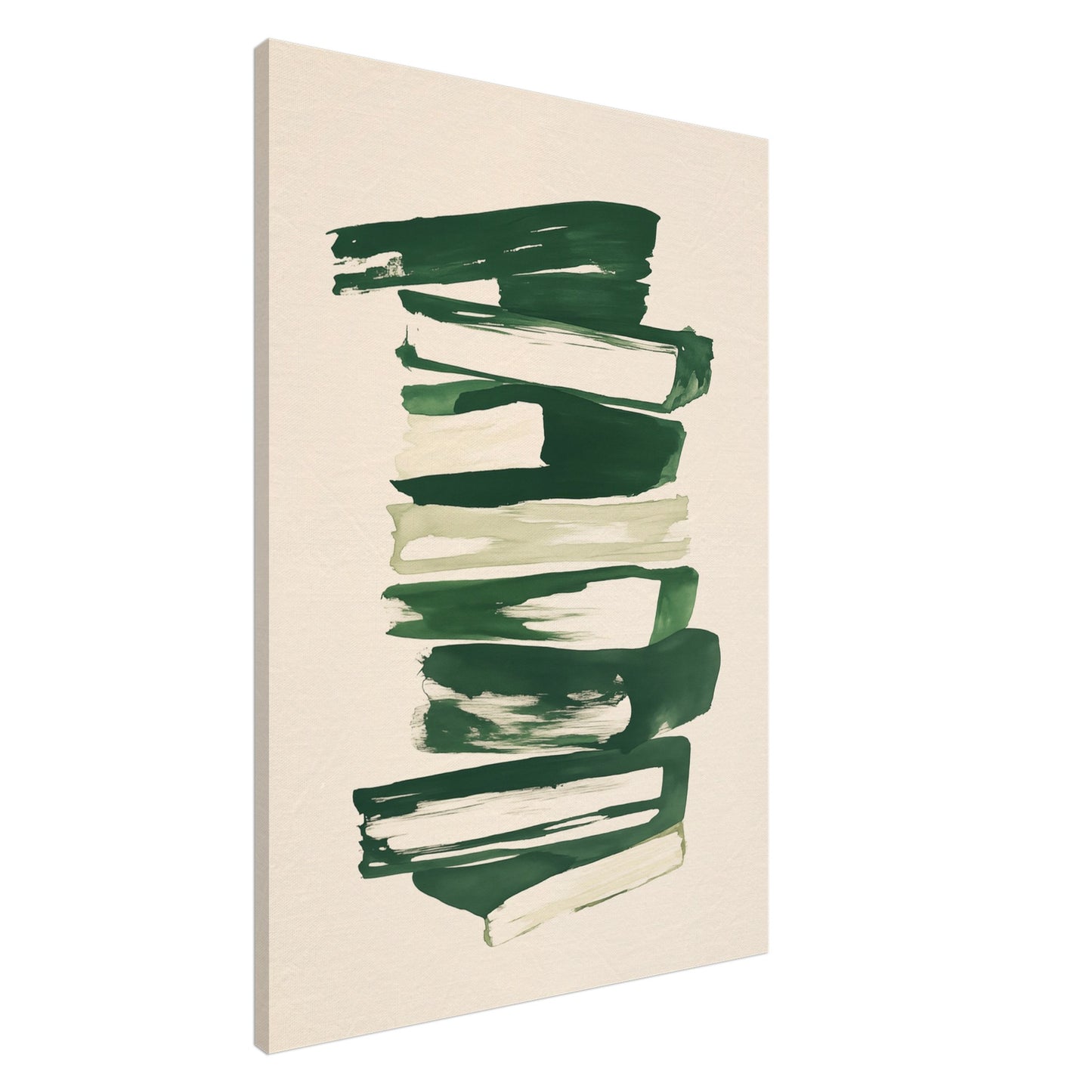 Struktur in Grün – Abstrakte Harmonie Leinwand 70x100 cm - Pixara